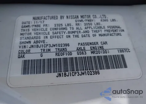 2018 Nissan Rogue Sport S from USA, damaged, VIN JN1BJ1CP3JW102396